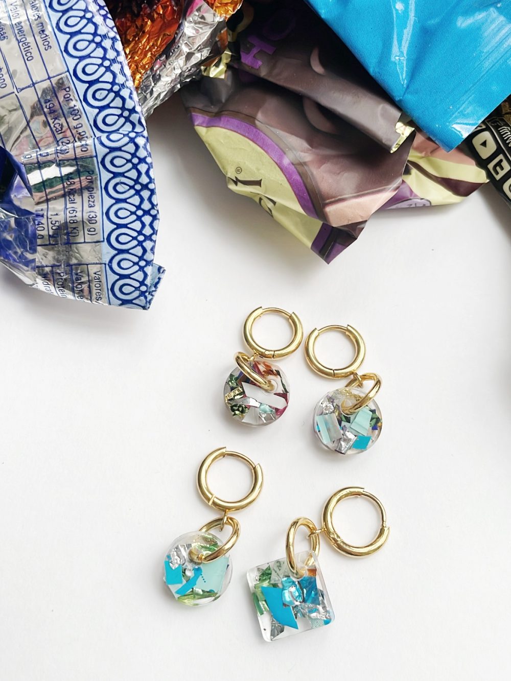 Pendientes Irregulares Glastic