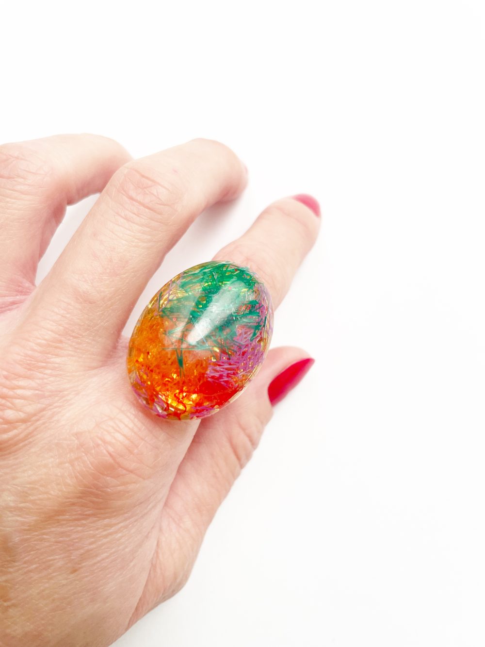 Anillo Tricolor Malla Glastic