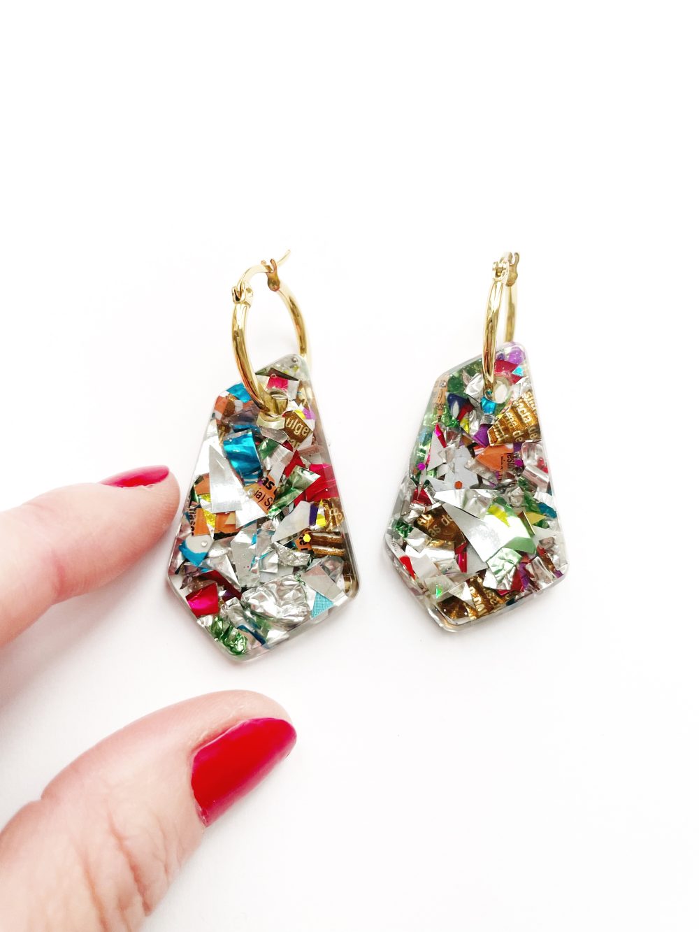 Pendientes Romboide Glastic